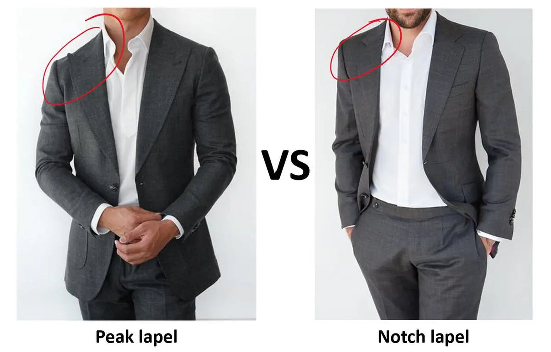 Peak Lapel vs. Notch Lapel: Choosing the Right Suit Lapel for Every Occasion