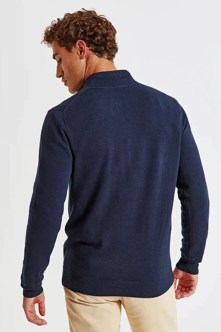 Asquith & Fox ¼ Zip Knitted Sweater - Knitwear