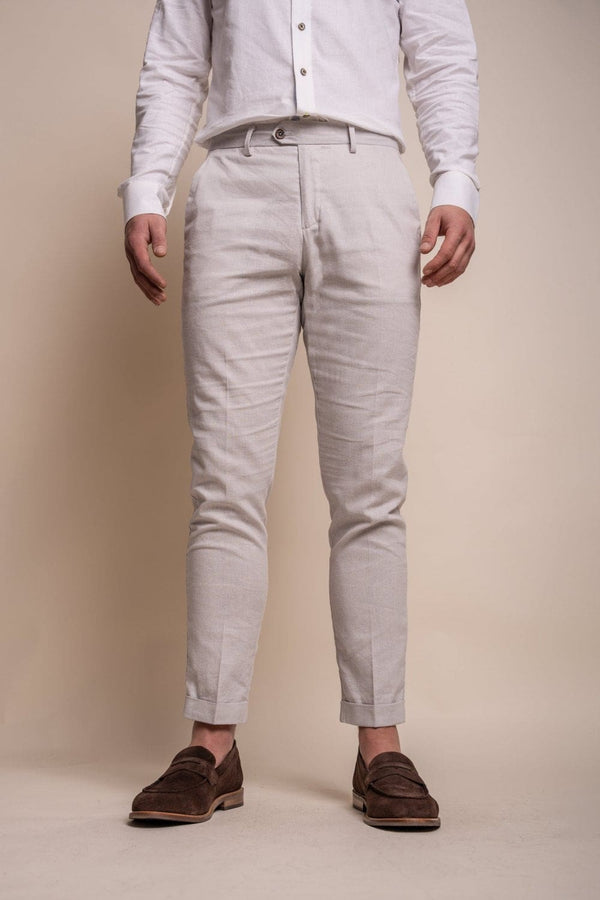 Cavani Alvari Stone Men’s Trousers - 30 / Short - Suit & Tailoring