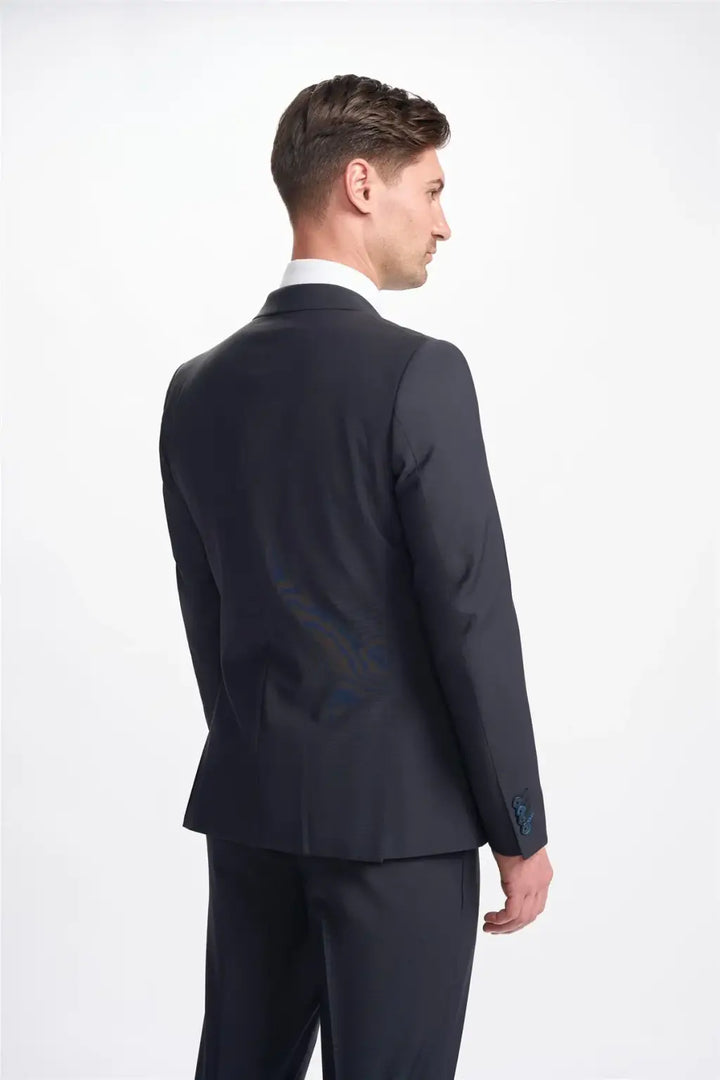 Cavani Bond Midnight Navy Double Breasted Blazer - Suit & Tailoring