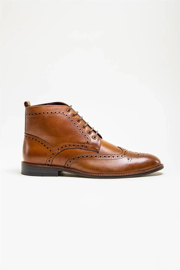 Cavani Holmes Tan Men’s Leather Boots - Boots