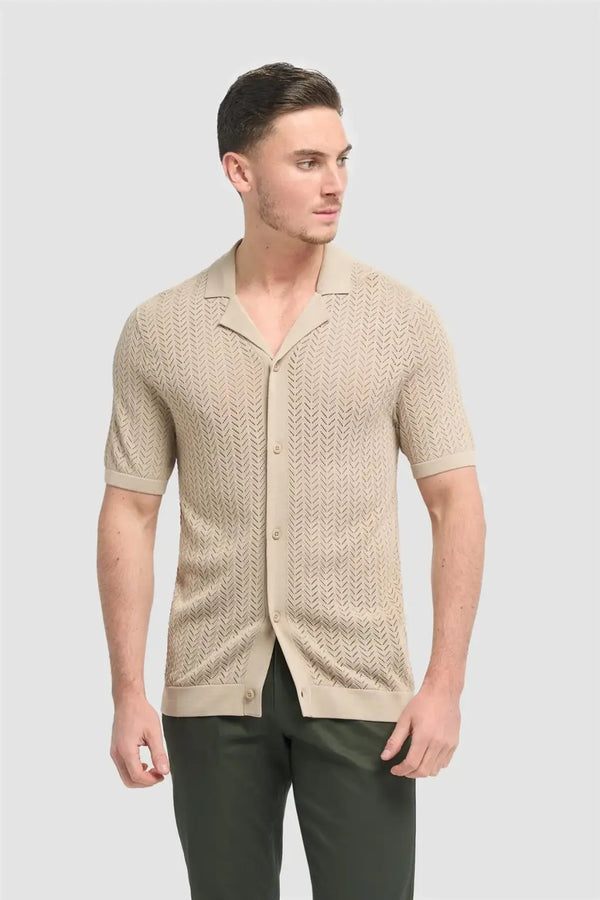 Cavani Men’s Barts shirts - Sand / S - Knitwear