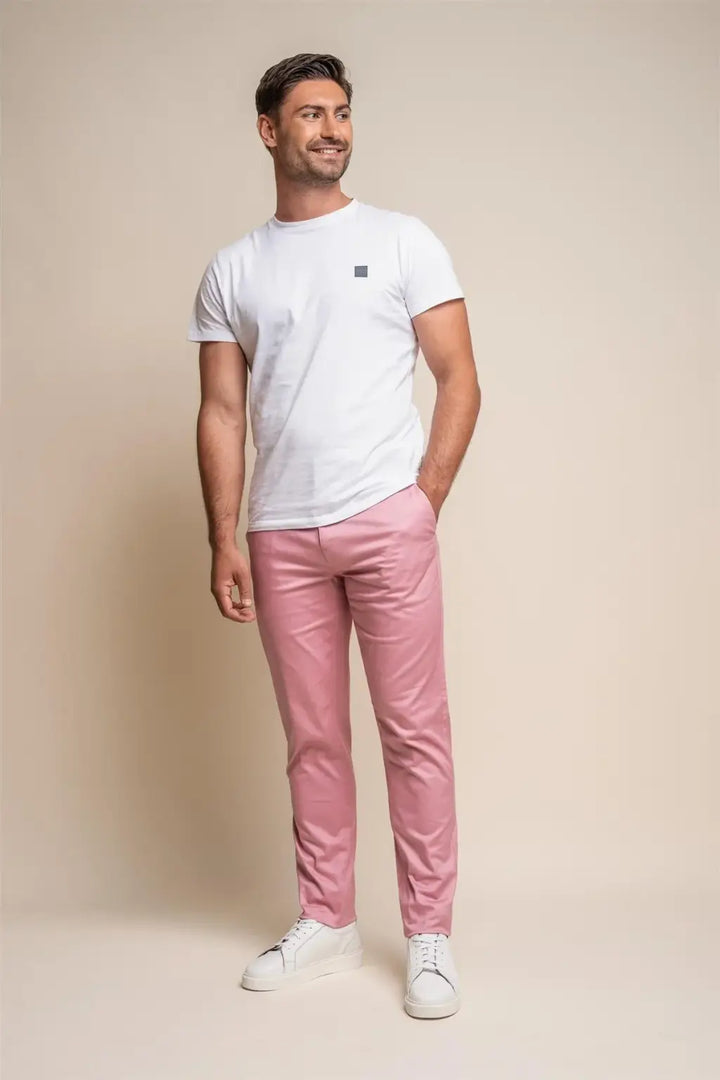 Cavani Men’s Dakota Mauve Chino - Pants