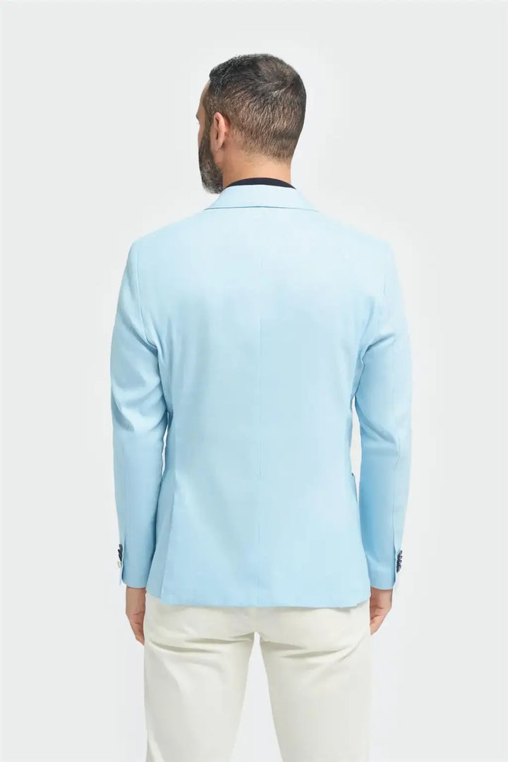 Cavani Men’s Luca Sky Blue Blazer - Suit & Tailoring