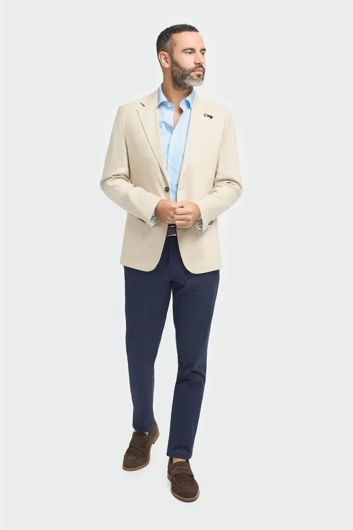 Cavani Men’s Luca Taupe Blazer - Suit & Tailoring