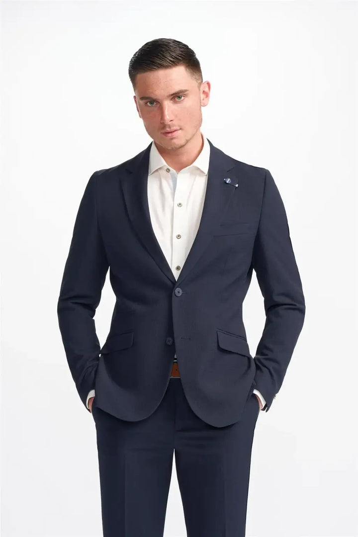 Cavani Men’s Siren Navy 2 Piece Suit - Suit & Tailoring