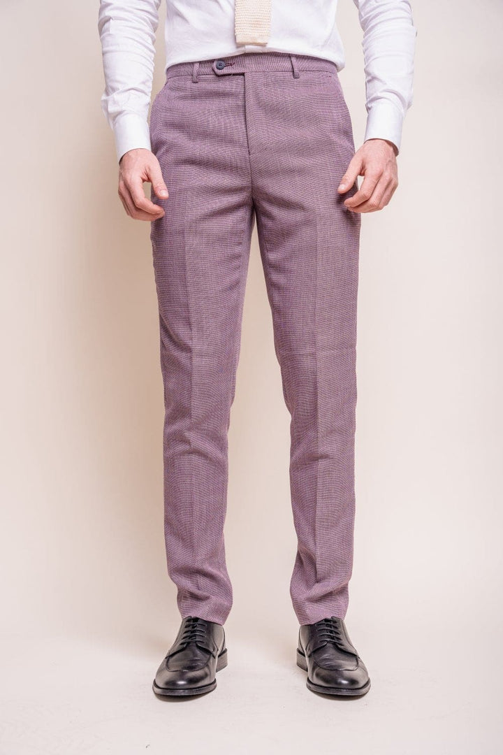 Cavani Miami Men’s Lilac Slim Fit Suit - Suits