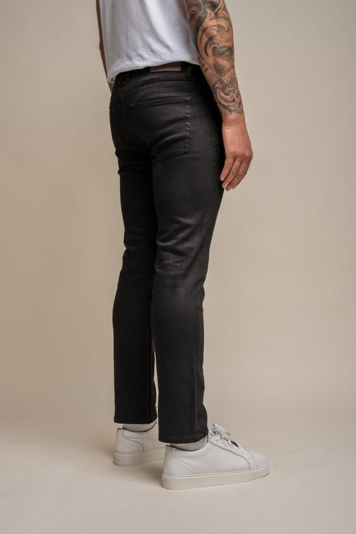 Cavani Milano Black Stretch Denim Jeans - Jeans