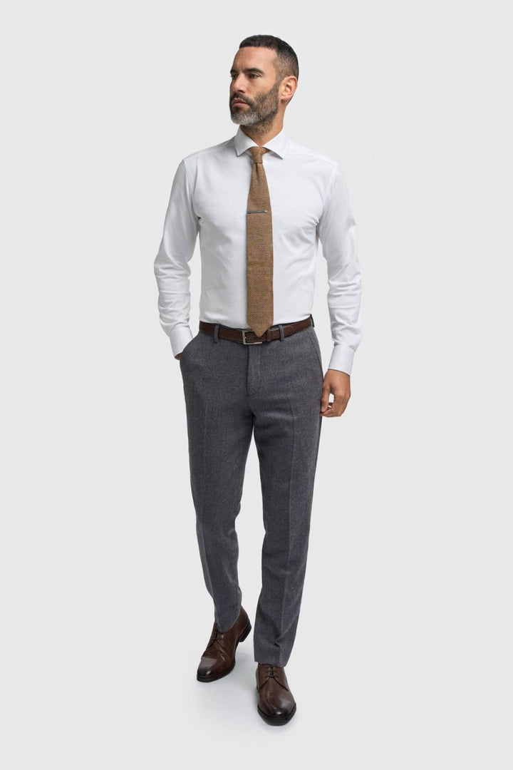 Thomas Blue Savoy 3 Piece Tweed Suit - Suits