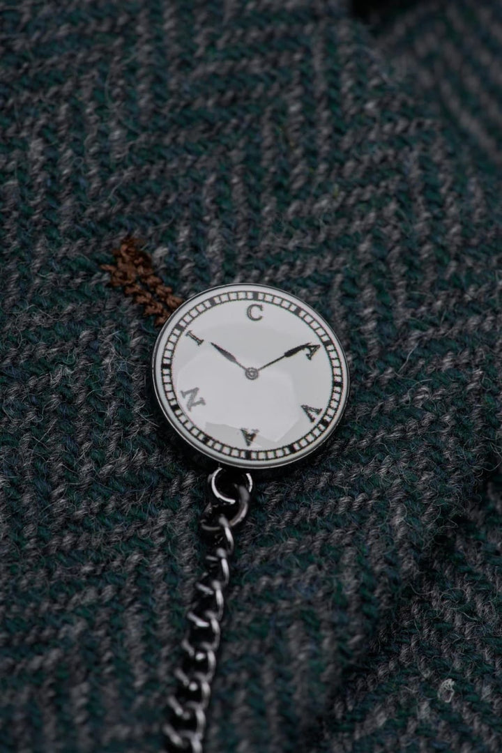 Thomas Lush Olive Tweed Blazer