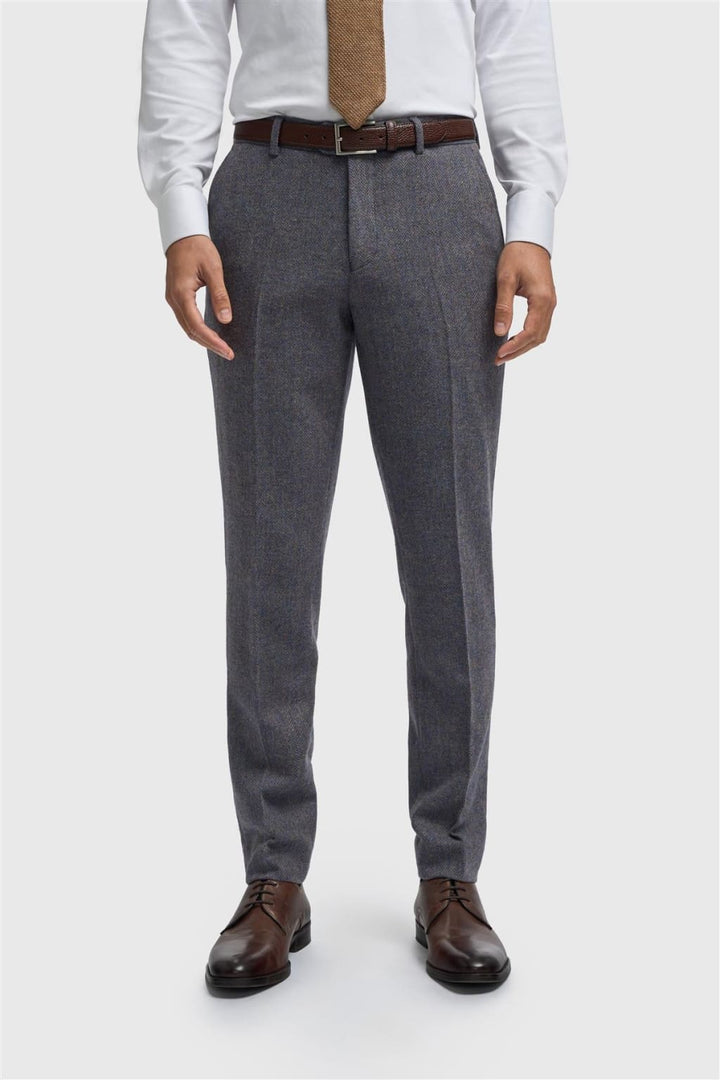 Cavani Thomas Savoy Tweed Trouser - UK-28R | 28’’ Inch Waist, 31’’ Inseam