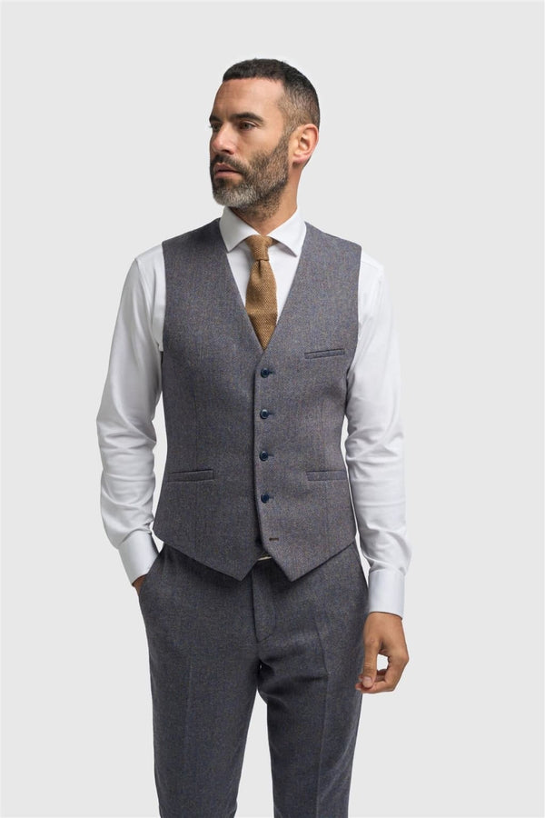 Cavani Thomas Savoy Tweed Waistcoat - UK-34R |EU-44 - Waistcoat
