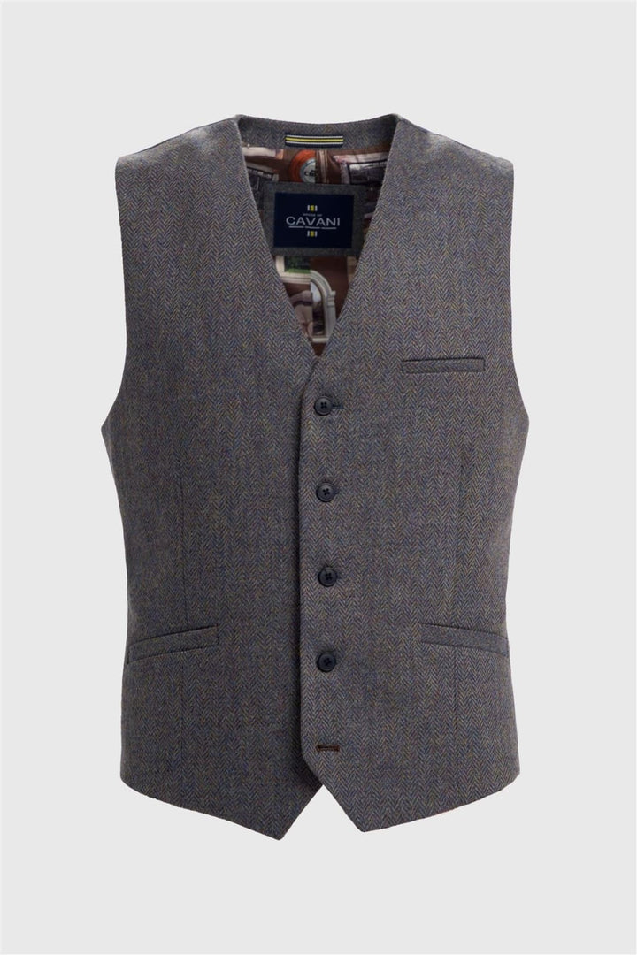 Cavani Thomas Savoy Tweed Waistcoat - Waistcoat