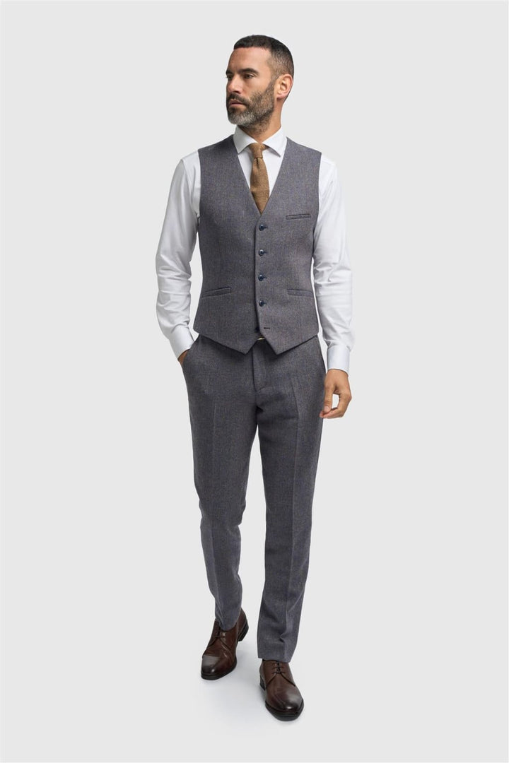 Cavani Thomas Savoy Tweed Waistcoat - Waistcoat