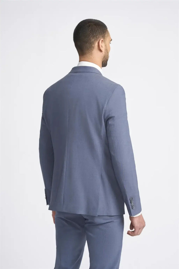 Cavani Victorious Double Breasted Dove Blazer - Suit & Tailoring