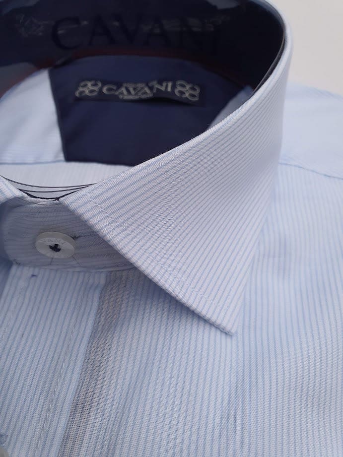 Men’s Sky Blue Classic Collar Shirt by Cavani - Shirts