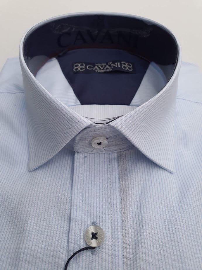 Men’s Sky Blue Classic Collar Shirt by Cavani - Shirts