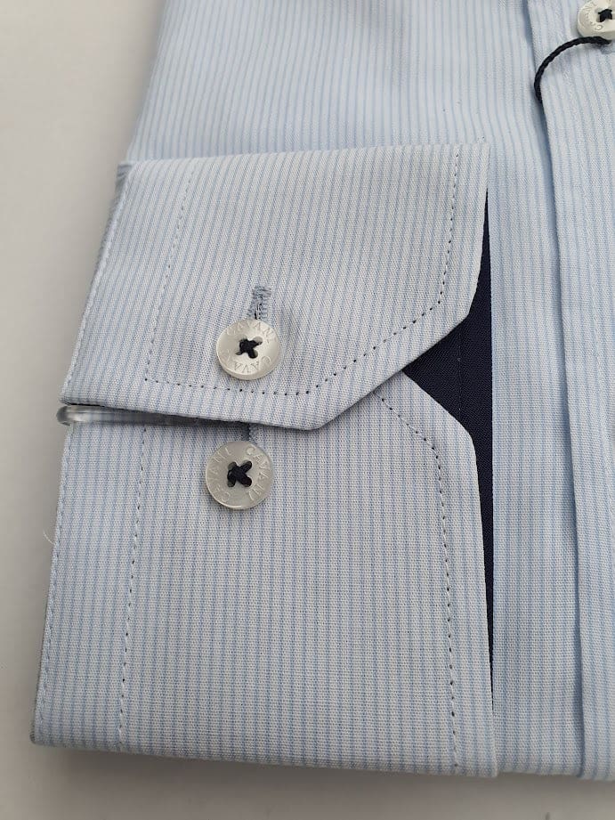 Men’s Sky Blue Classic Collar Shirt by Cavani - Shirts