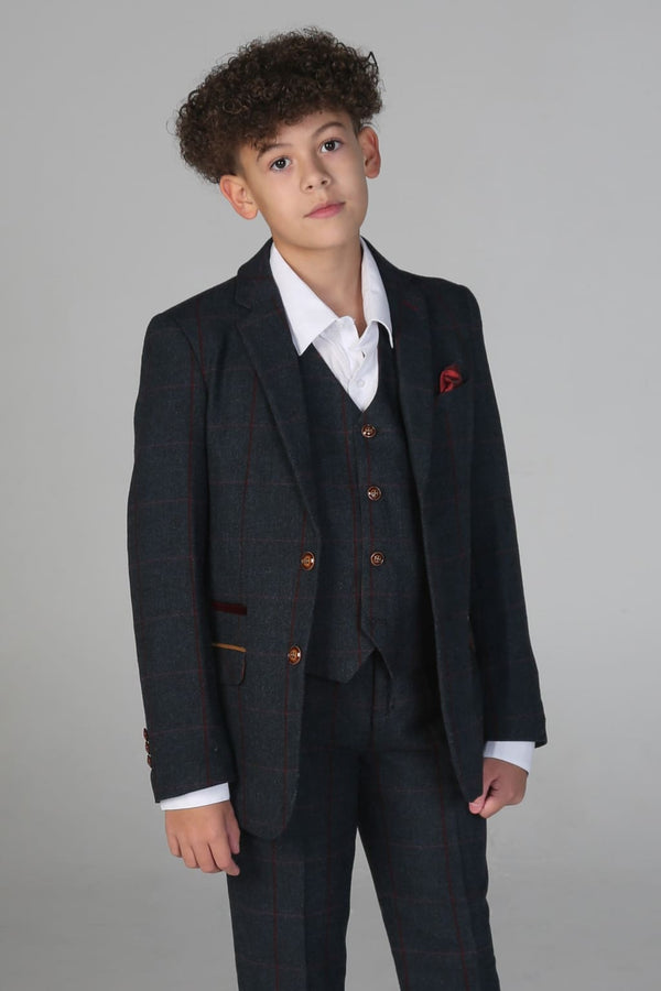 Device - Boy’s Madrid Navy Three Piece Suit - boys suits