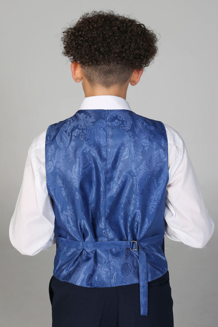 Device - Boy’s Mayfair Navy Three Piece Suit - boys suits
