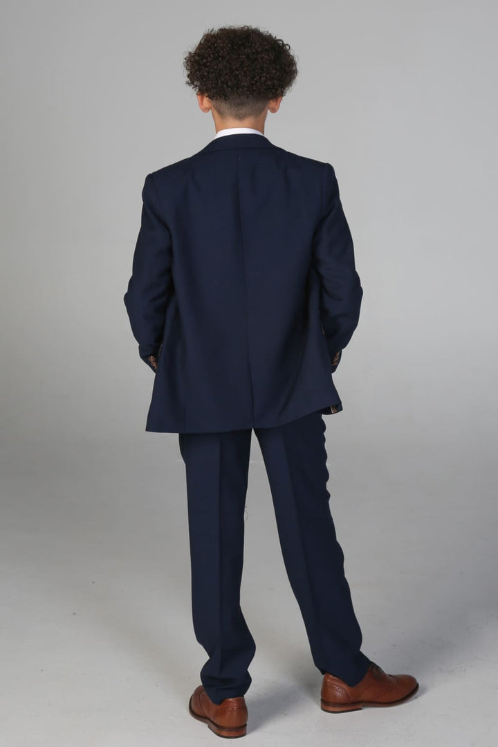 Device - Boy’s Mayfair Navy Three Piece Suit - boys suits