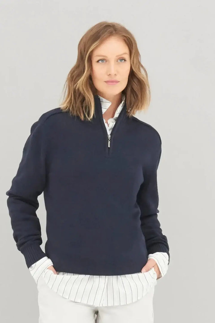 Ecologie Wakhan ¼ Zip 1/4 Zip Knit Sweater - Knitwear