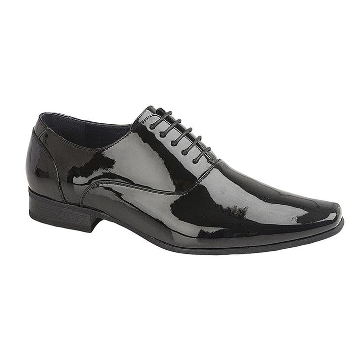 Goor Black Patent 5 Blind Eye Oxford Shoe - UK6 | EU40 - Shoes