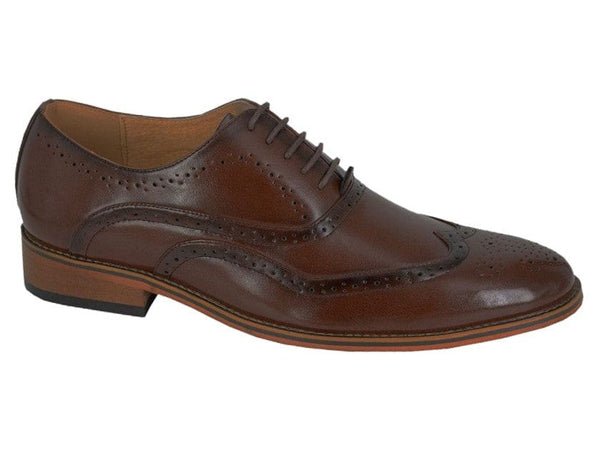 Goor Men’s Brown 5 Eyelet Brogue Oxford Shoes - Shoes