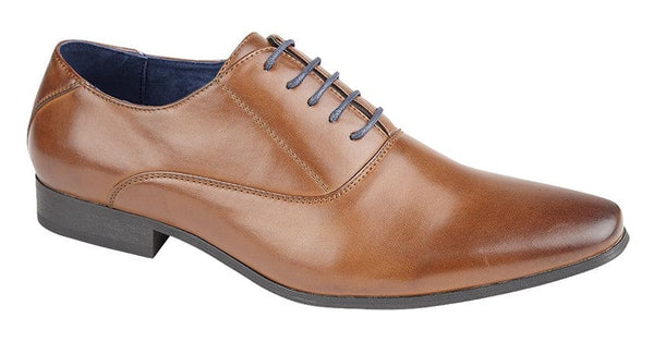 Goor Men’s Tan 5 Eyelet Plain Oxford Tie Shoes - UK6 | EU 40 - Shoes