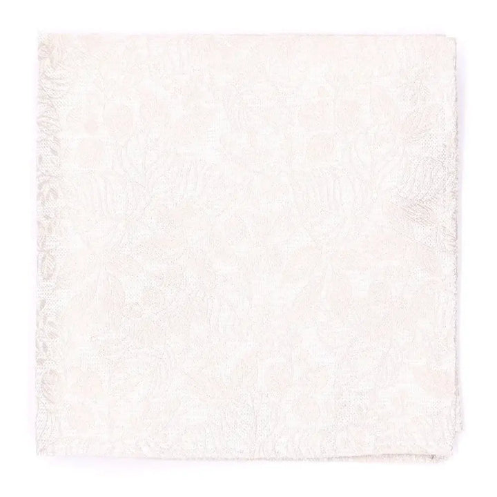 LA Smith Champagne Textured Floral Tie And Hank Set - Accessories