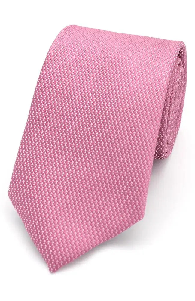 L A Smith Plain Textured Tie - Accessories