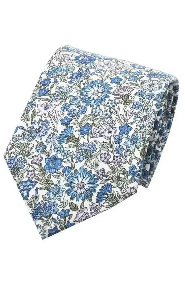 LA Smith May Fields Tie And Hank Set Made With Liberty Fabric - Accessories