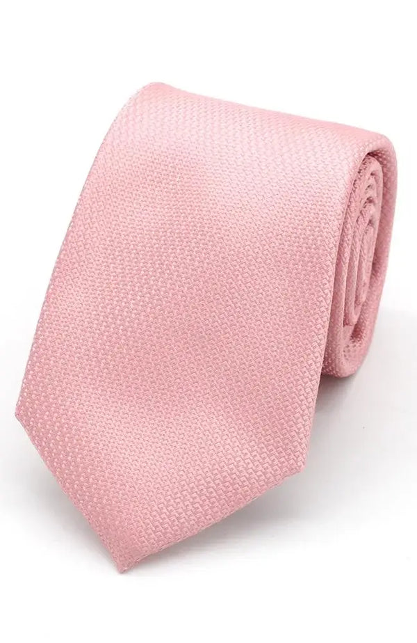 LA Smith Rose Textured Plain Tie And Hank Set - Accessories