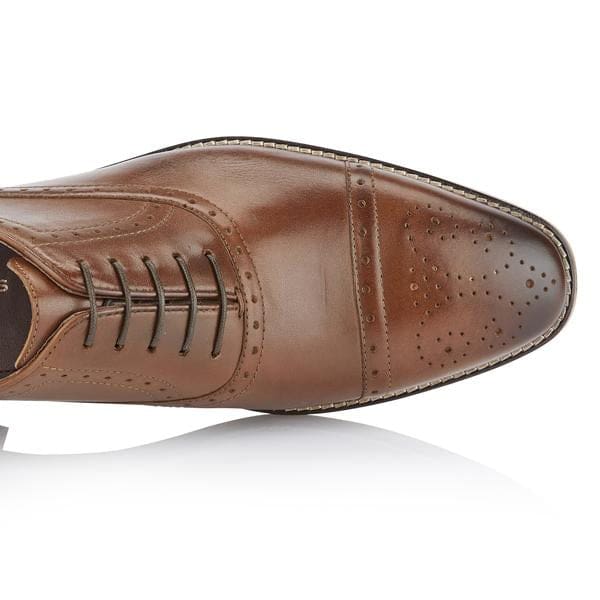 London Brogue Arthur Oxford Chestnut Men’s Shoes - Shoes