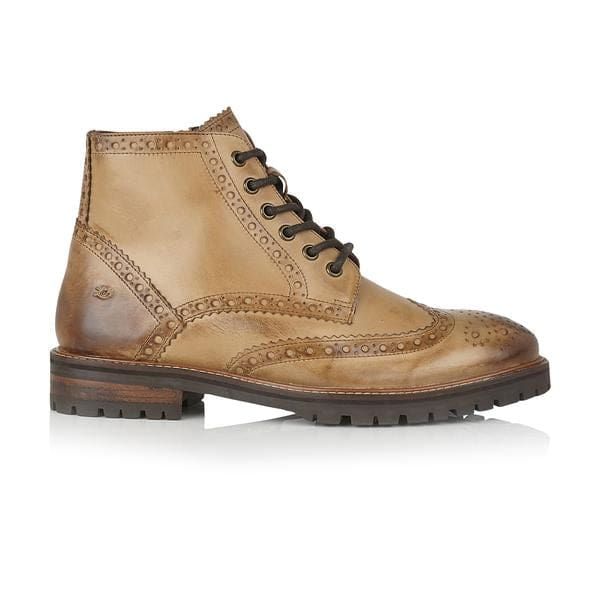 London Brogue Billy Tan Men’s Boots - Boots