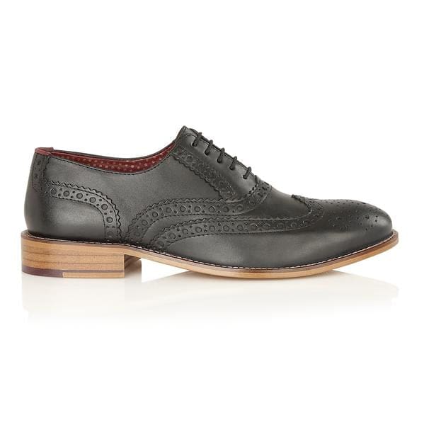 London Brogue Gatsby Brogue Black Men’s Shoes - UK7 | EU41 - Shoes