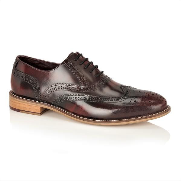 London Brogue Gatsby Brogue Bordo Men’s Shoe - UK7 | EU41 - Shoes