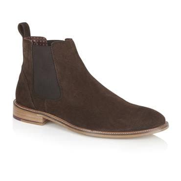 London Brogue Hamilton Suede Chelsea Brown Men’s Boots - UK7 | EU41 - Boots