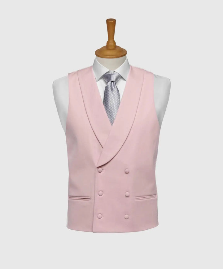 LA Smith Ascot Double-Breasted Fine Wool Formal Waistcoats