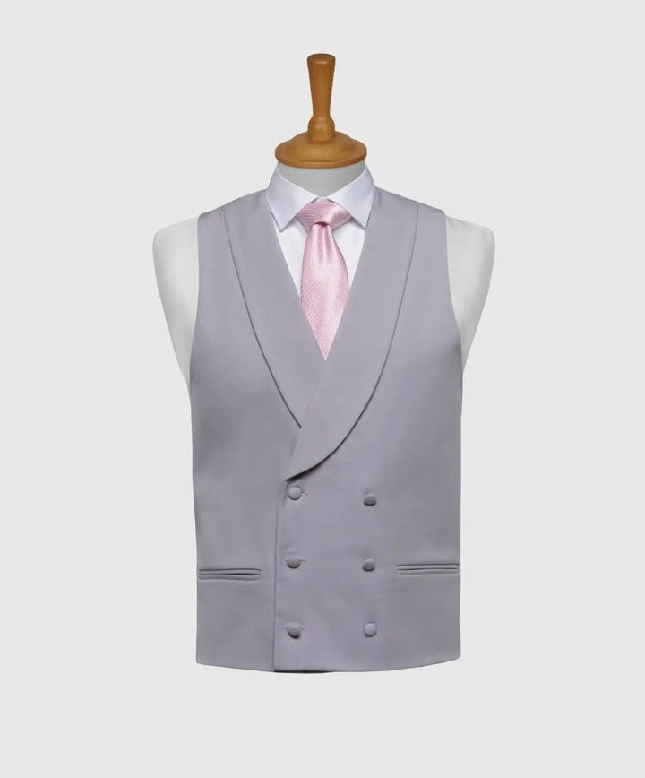 LA Smith Ascot Double-Breasted Fine Wool Formal Waistcoats