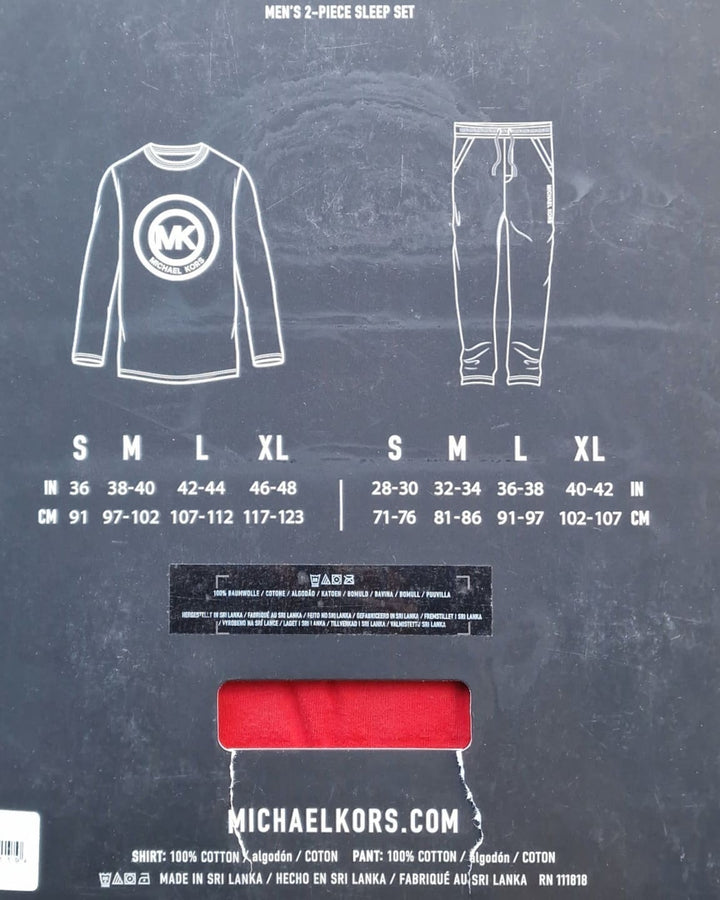 Michael Kors MK Logo Red Loungewear Gift Set - MENSWEARR.COM - BLACK FRIDAY SALE