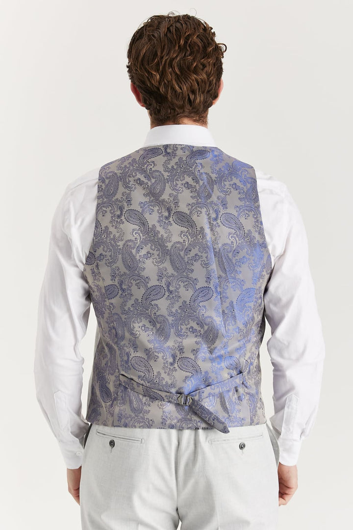 Belmont - Men’s Silver Waistcoat - Waistcoat
