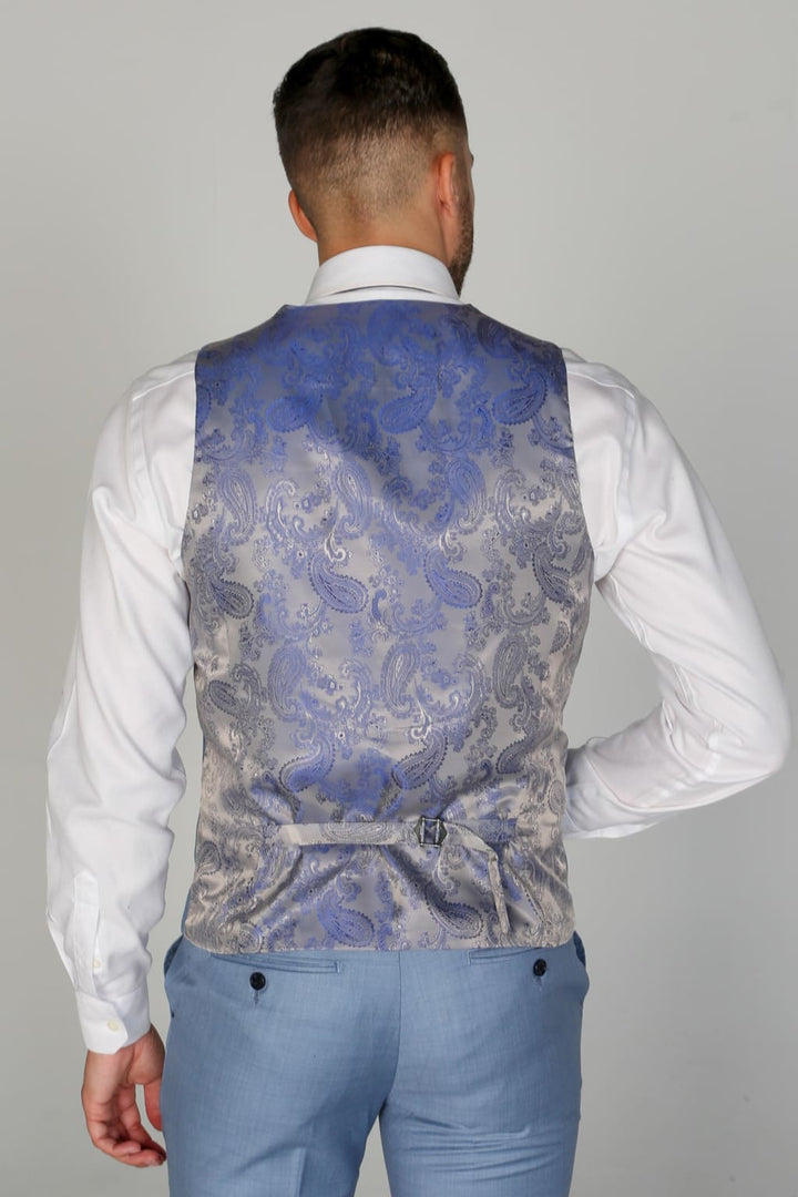 Charles Men’s Blue Three Piece Suit - Men’s Suits