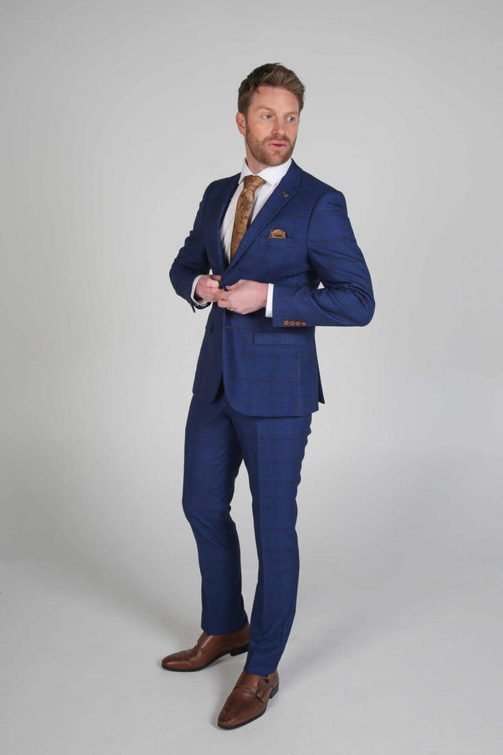 Harvey Navy Men’s Three Piece Suit - Men’s Suits