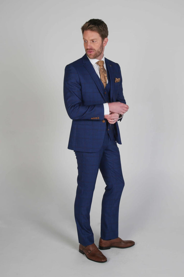 Harvey Navy Men’s Three Piece Suit - Men’s Suits