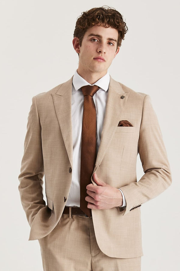 Kurt - Men’s Beige Blazer - Men’s blazer