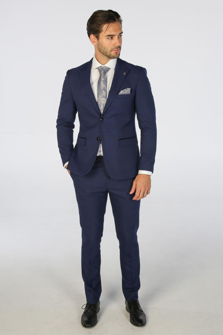 Mark Blue Men’s Two Piece Suit - Product