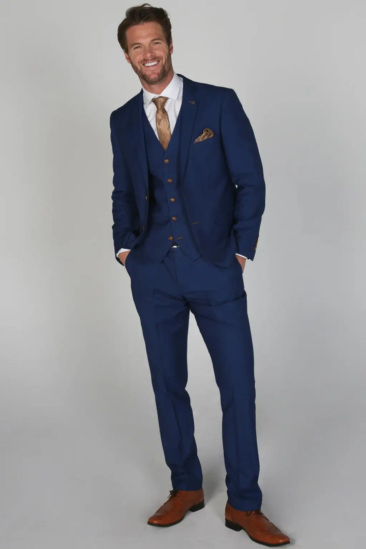 Mayfair Blue Men’s Three Piece Suit