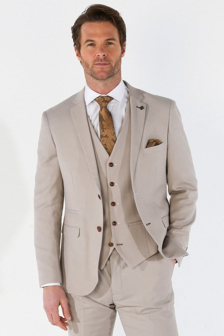 Mayfair - Men’s Stone Textured Blazer - Men’s blazer