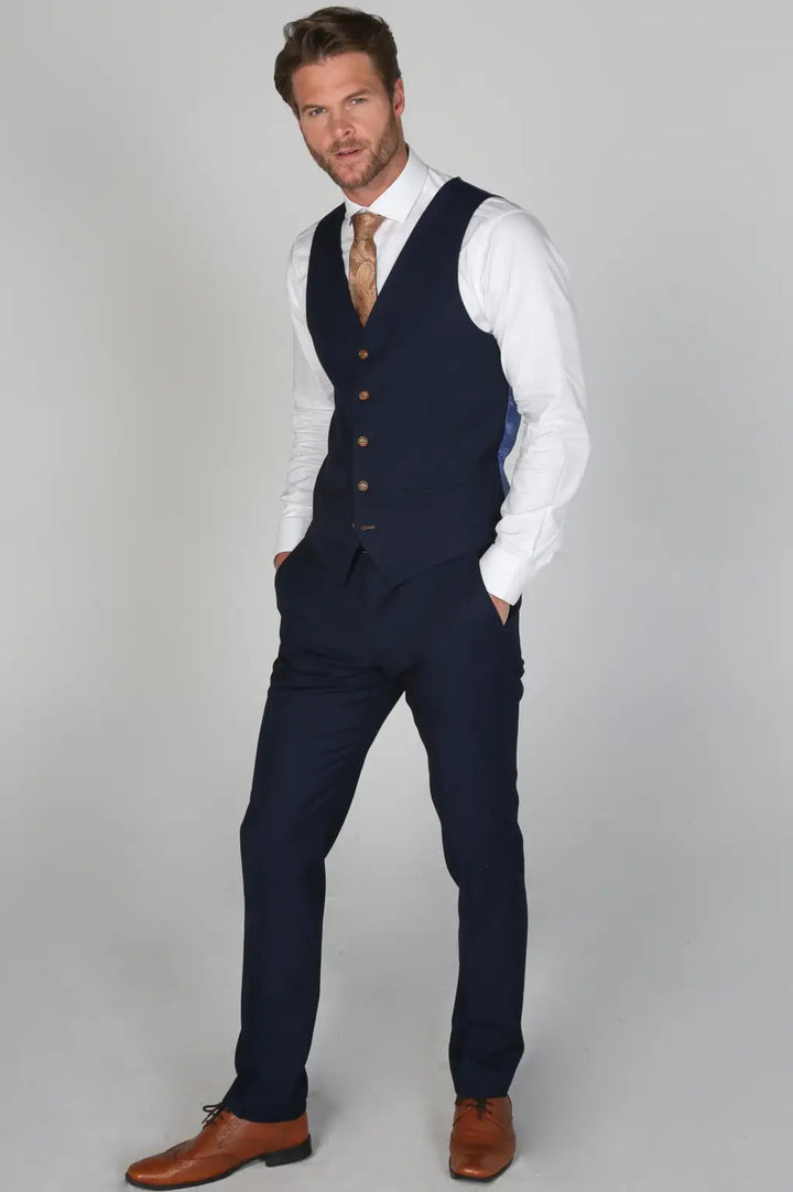 Mayfair Navy Men’s Three Piece Suit